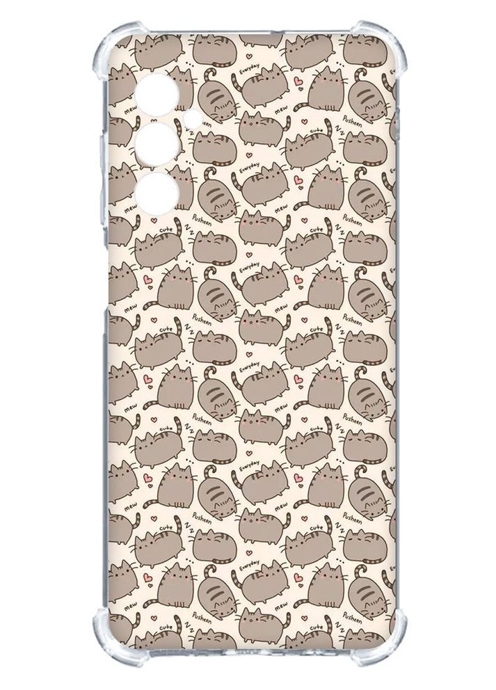 Чехол с утолщёнными углами на Samsung Galaxy A05s (A057) Пушин котики (принт 411) Creative (356127538)