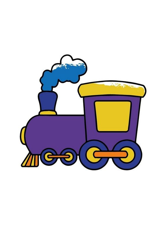 Дитяча розмальовка пальчиковими фарбами "Паровозик" 15628-AC Art Craft (369502098)