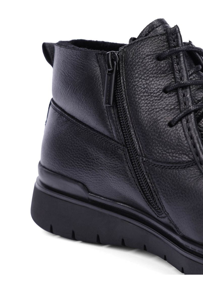 Черные зимние мужские ботинки 290x-1m-ta29 черная кожа Miguel Miratez