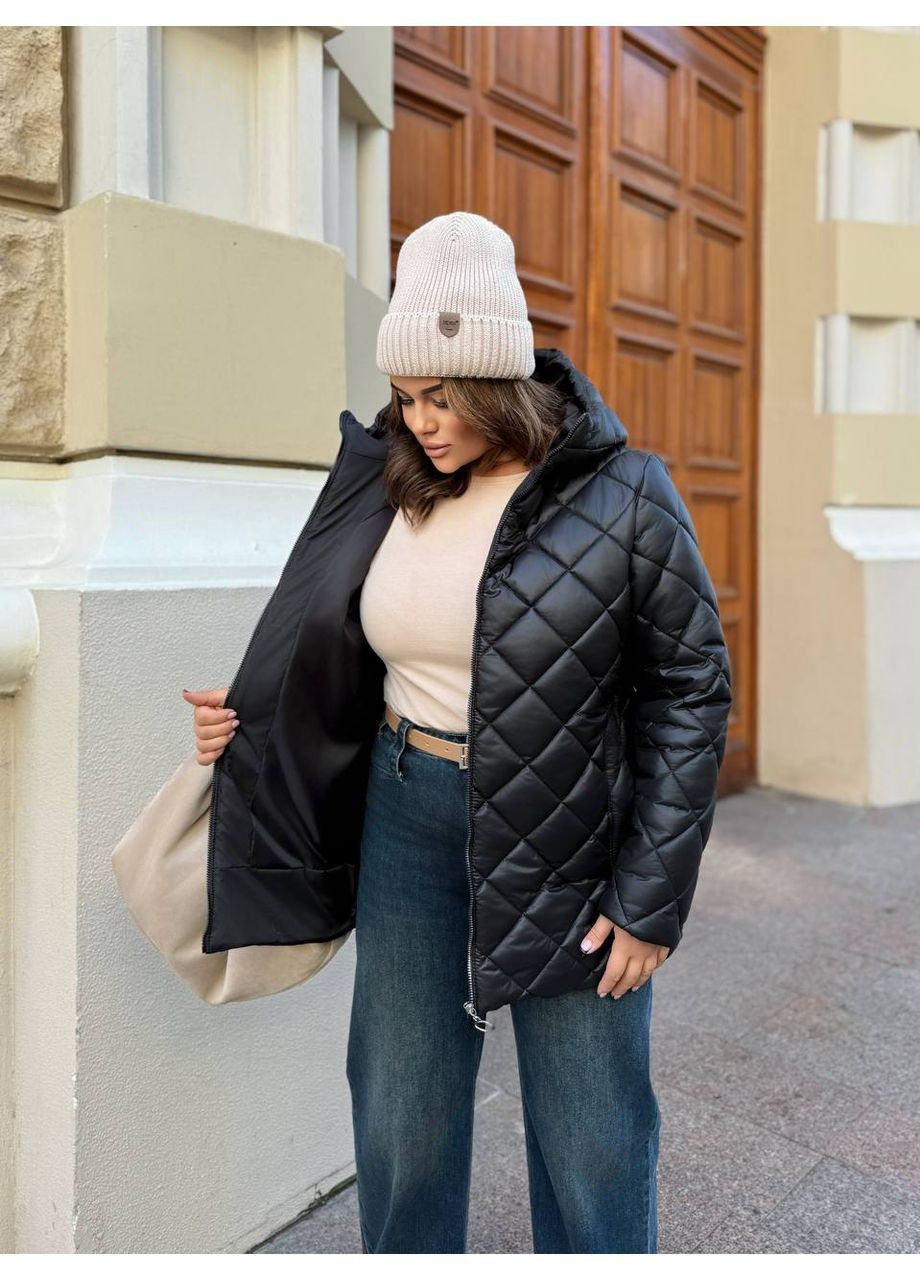 Чорна зимня зимова куртка No Brand