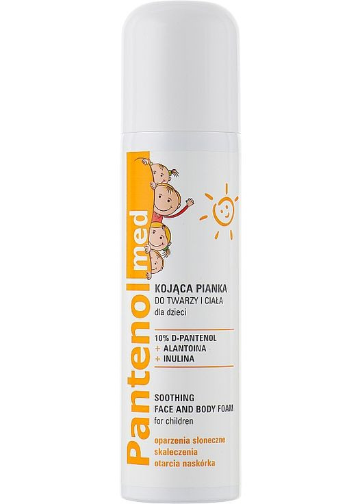 Заспокійлива пінка для обличчя й тіла Pantenol Med Soothing Face And Body Foam For Children 150ml (986157-51281) Farmona (368605112)