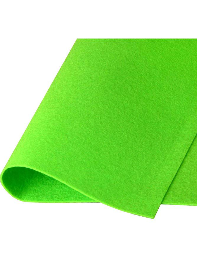 Фетр жорсткий 1,2 мм, 20х30 см, №18 салатовий, Корея No Brand (340486994)