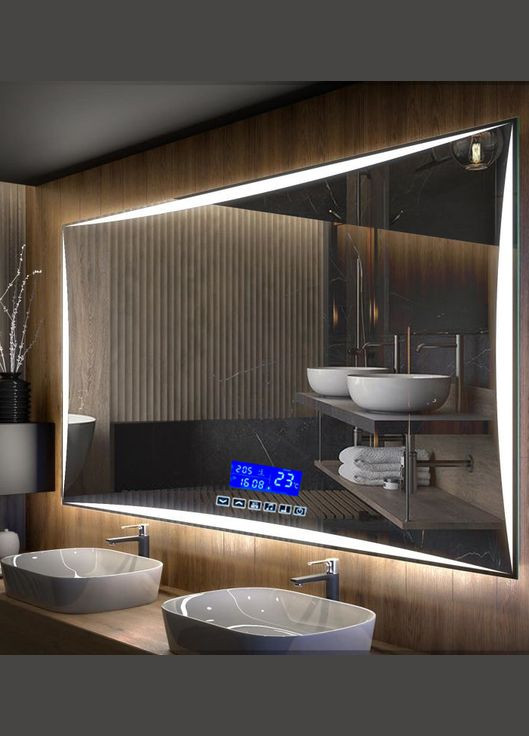 Зеркало Alpina с LED- подсветкой (100 х 80) и Smart-блоком ХАСТ (302810966)