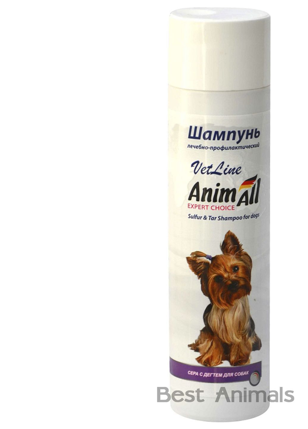Шампунь VetLine з сіркою і дьогтем для собак 250 мл AnimAll (351479646)