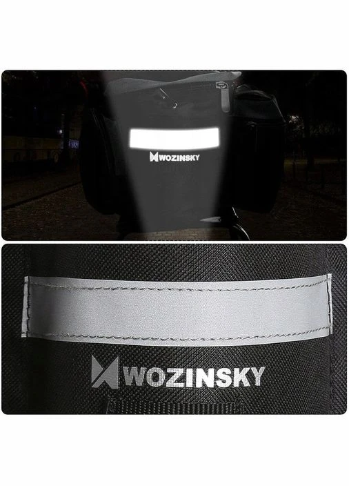 Велосипедна сумка на багажник WBB3BK 6L Чорна Wozinsky (297644348)