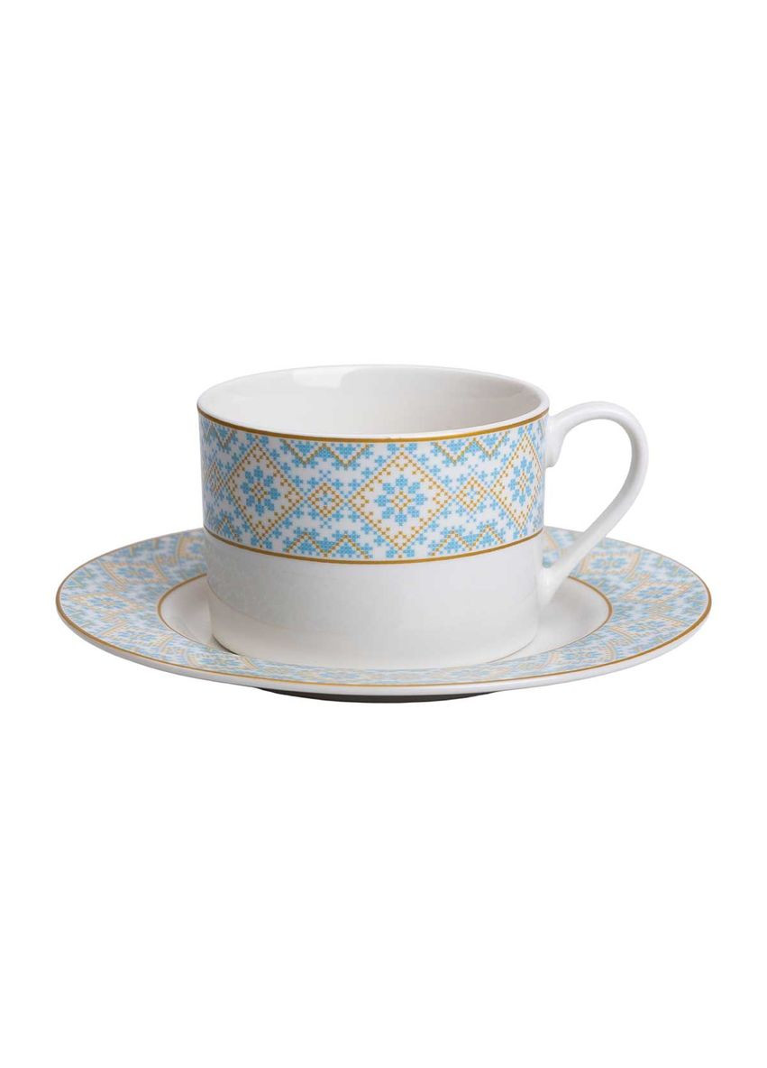 Чашка керамическая 250 мл Ethnic белый Yiwu (334000685)