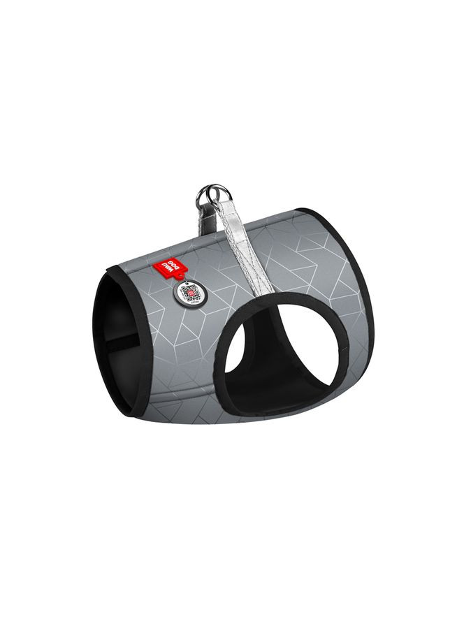 Шлея для собак м'яка Clothes c QR-паспортом, світловідбивна, B 46-50 см, C 43-45 см WAUDOG (326836842)