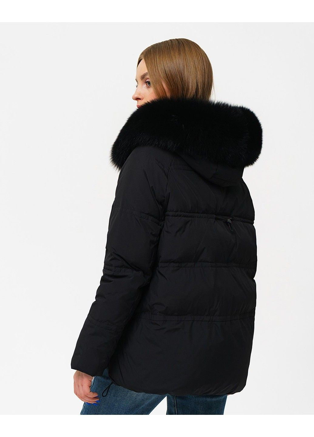 Чорна зимня куртка 21 - 04233 Vivilona