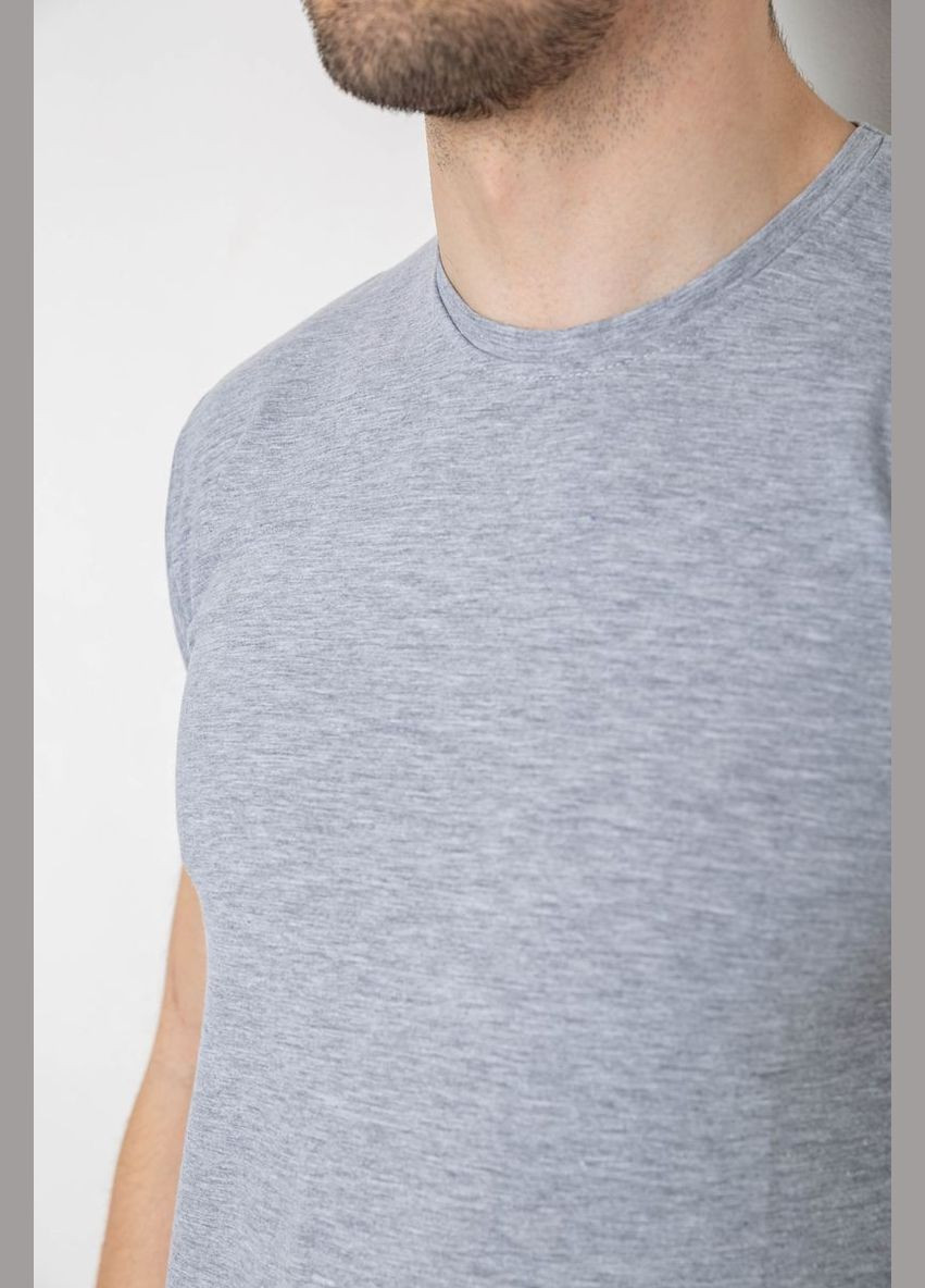 Сіра футболка чоловіча однотонна базова,, 244r2405 Andi