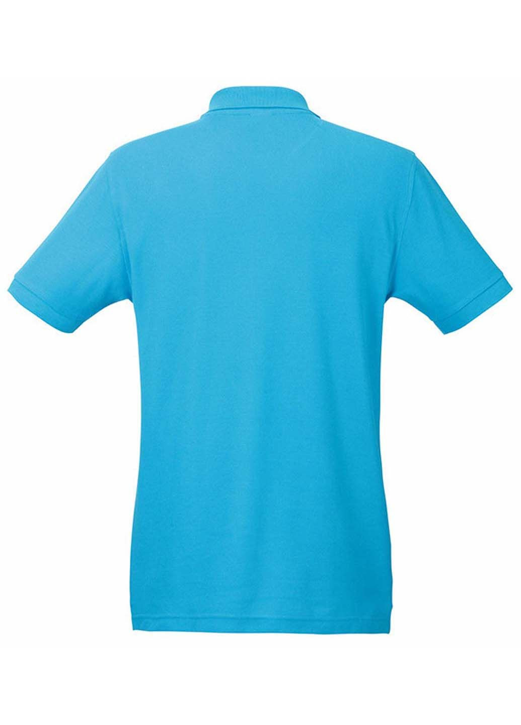 Голубой футболка-поло для мужчин Fruit of the Loom