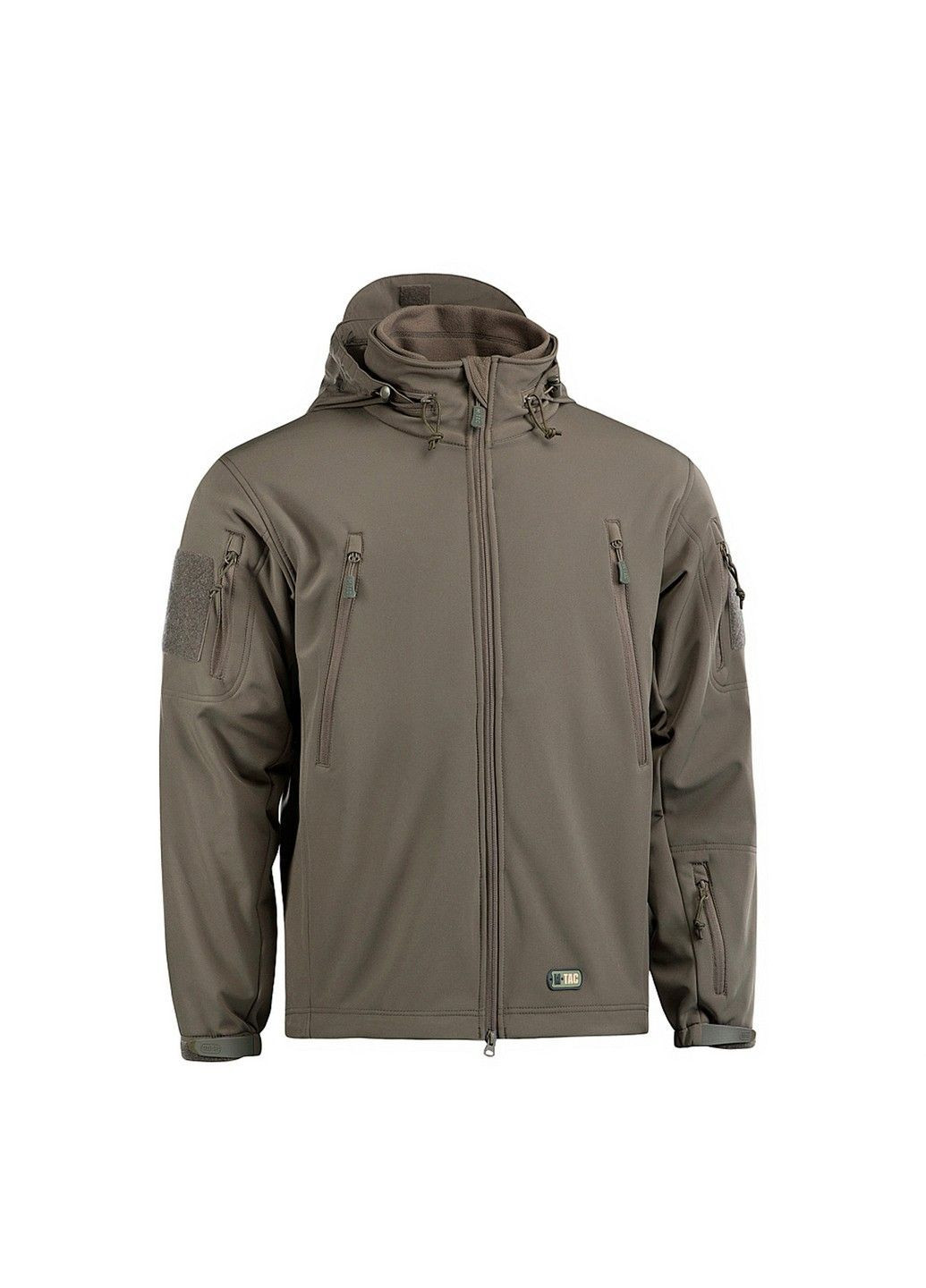 Оливковая демисезонная куртка soft shell с подстежкой olive M-TAC