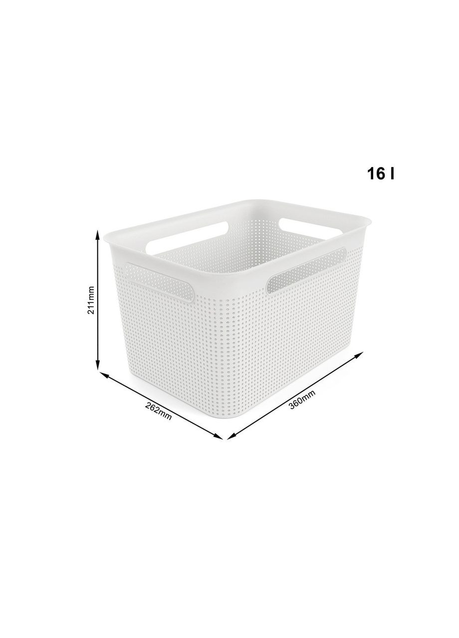 Комод пластиковий на 3 ящики Brisen (10497) Біло-сірий Rotho (334009528)
