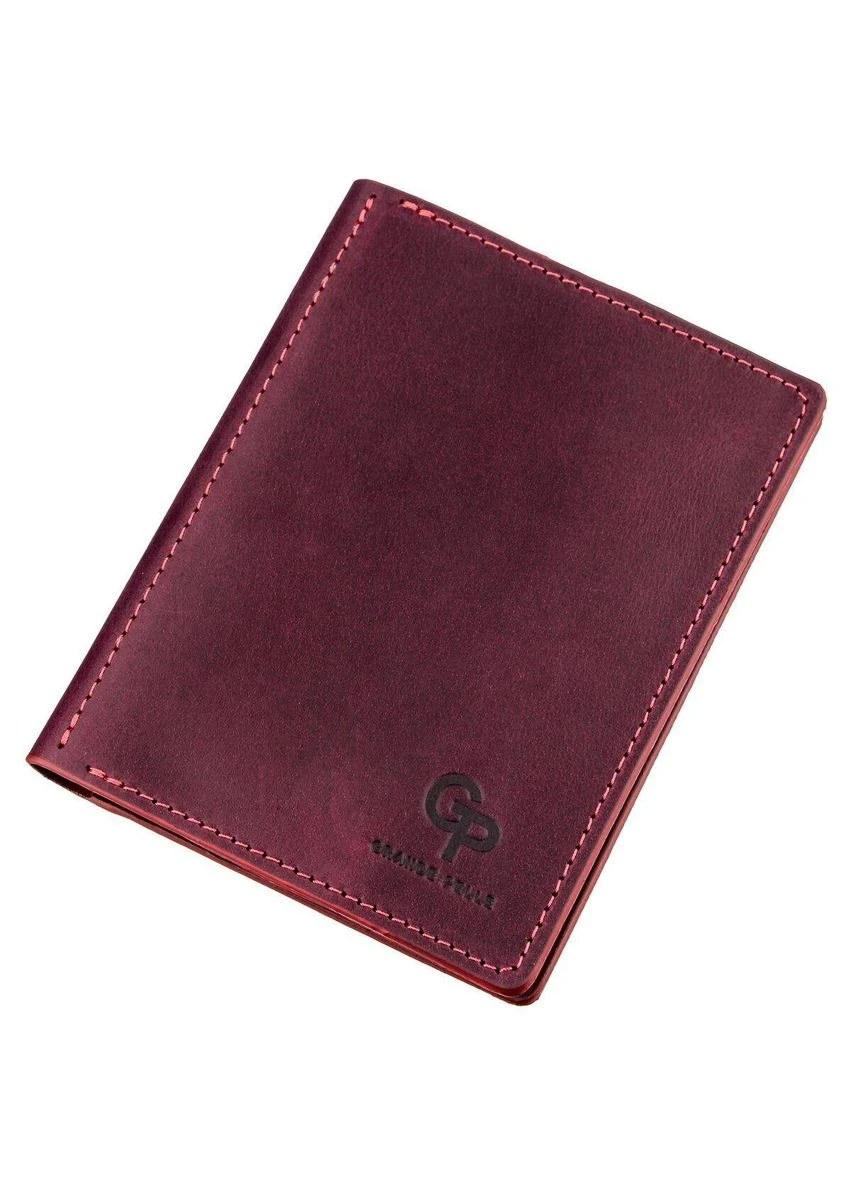 Обложка для автодокументов кожаная 11190 Бордовая Grande Pelle (297129826)