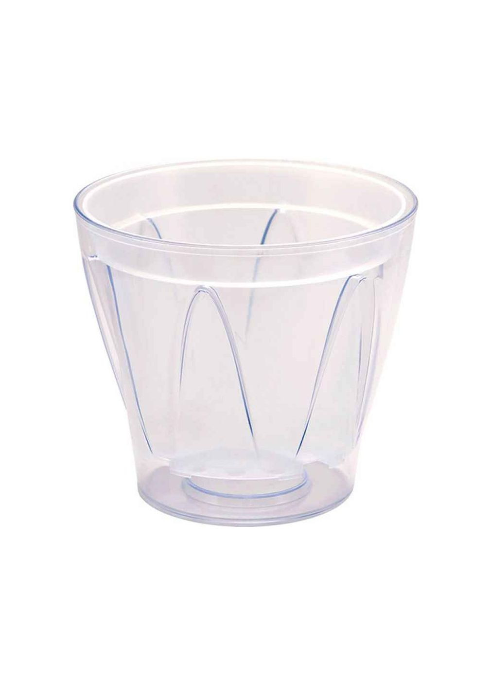 Кашпо со вставкой 2л "Аркада 164" с горшком 150мм, Прозрачный Еталон-С (357215695)