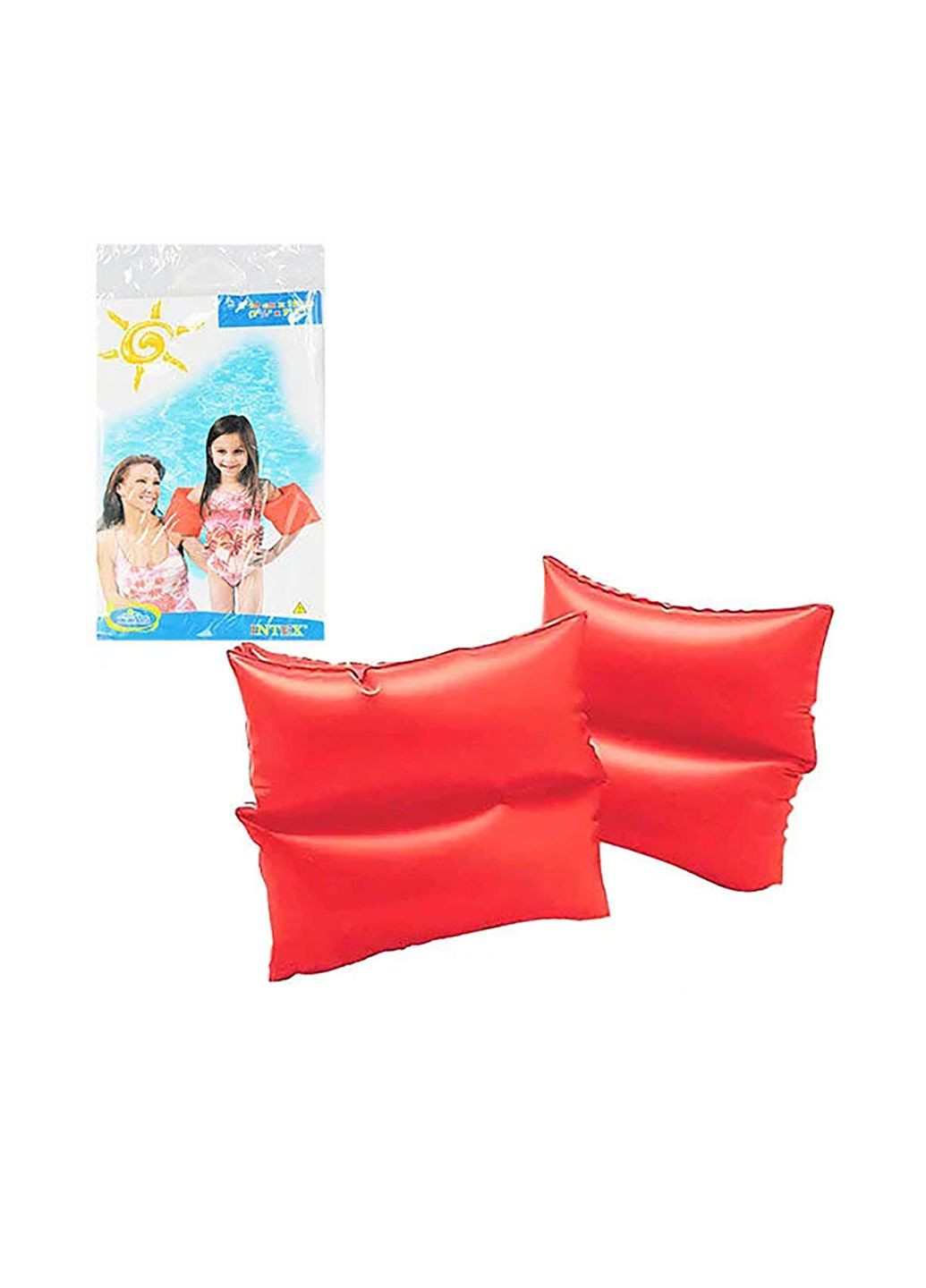 Надувные детские нарукавники для плавания цвет красный ЦБ-00248964 Intex (290981683)