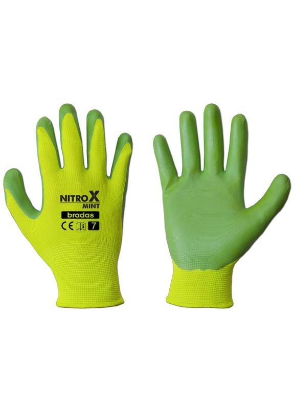 Садові рукавички NITROX MINT розмір 8 Bradas RWNM8 (317275719)