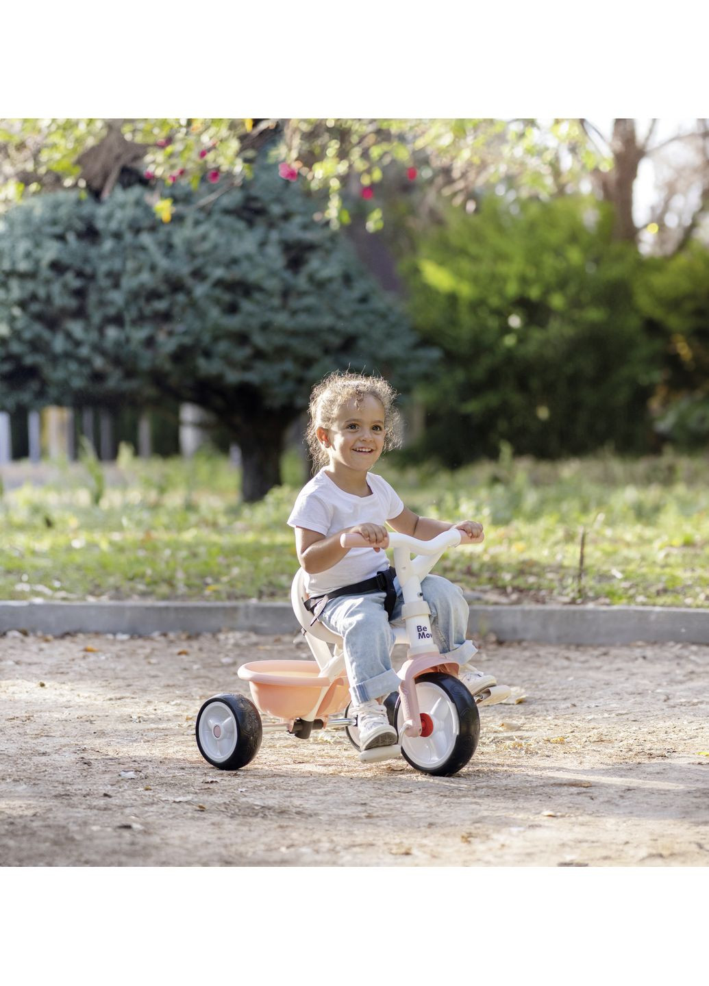 Трехколесный велосипед 2 в 1 Toys Би Муви Розовая жемчужина () Smoby 7600740339 (361400251)