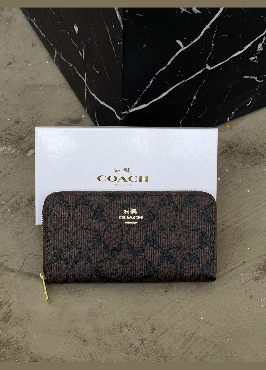 Жіночий гаманець коричневий на багато відділень великий No Brand (322464810)