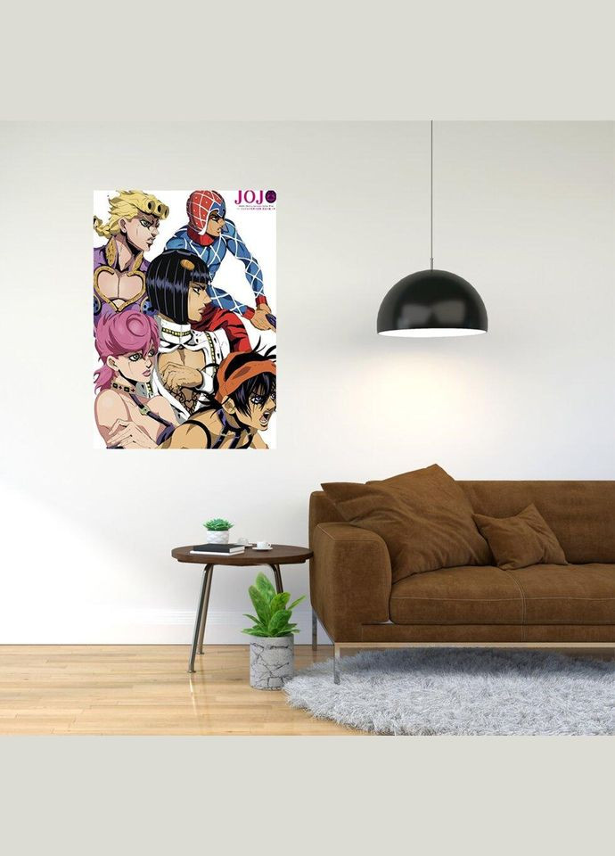 Плакат- с принтом "Невероятные приключения ДжоДжо - JoJo no Kimyou na Bouken (аниме) 8" Кавун постер (316210486)