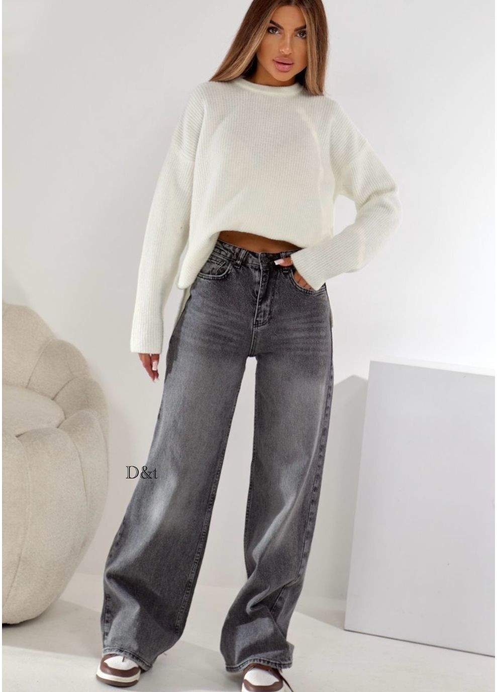 Трендовые джинсы Палаццо. Багги отменного качества No Brand - (361432346)