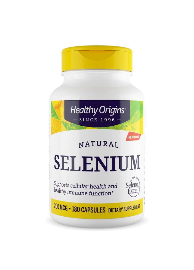 Селен Selenium 200 mcg, 180 капсул для поддержки иммунной системы Healthy Origins (322293716)