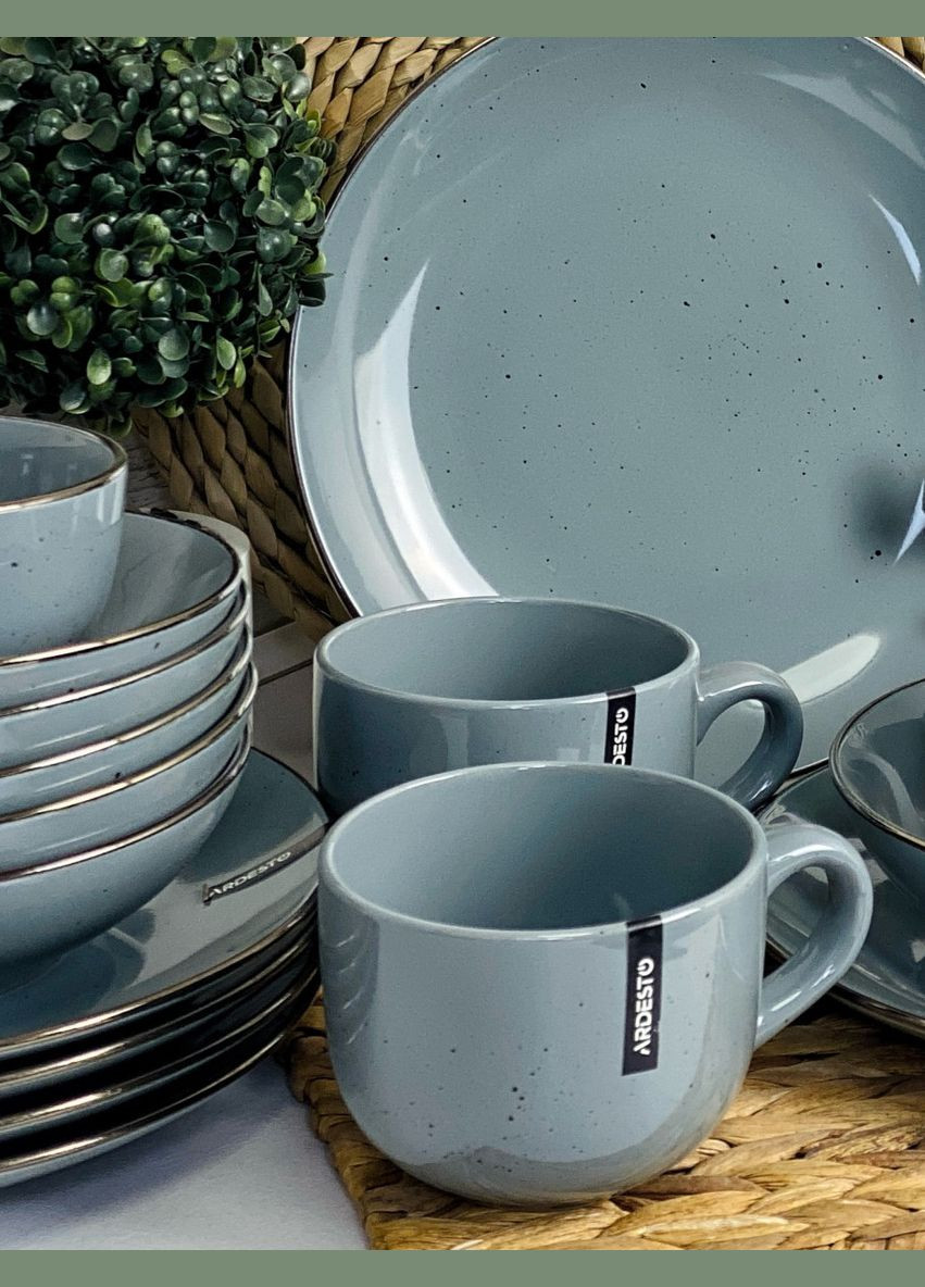 Сервиз столовый Bagheria Grey AR0018GREY 18 предметов Ardesto (364771132)