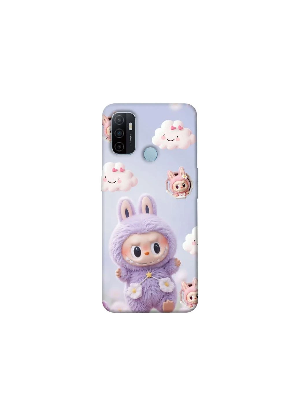 Чехол на Oppo A53 / A32 / A33 Labubu & clouds Frontalka (354691818)