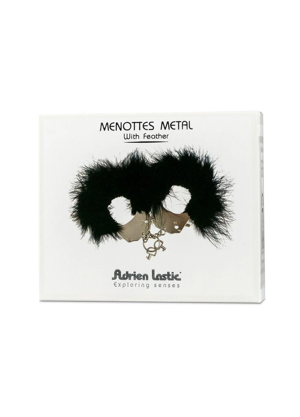 Наручники металлические Handcuffs White с белой пушистой отделкой Adrien Lastic (345708916)