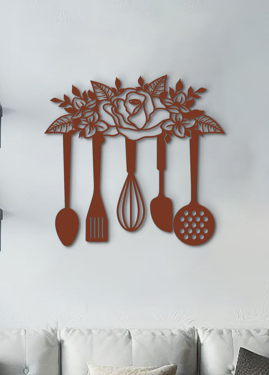 Современная картина на кухню, декор для комнаты "кухонный инвентарь", минималистичный стиль 20х23 см Woodyard (291882771)
