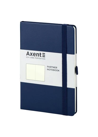Книга записна Partner 125х195 мм без лініюванням 96 аркушів Синя (8307-02-A) Axent Partner 125х195 мм без линовки 96 листов Синяя (400301725)