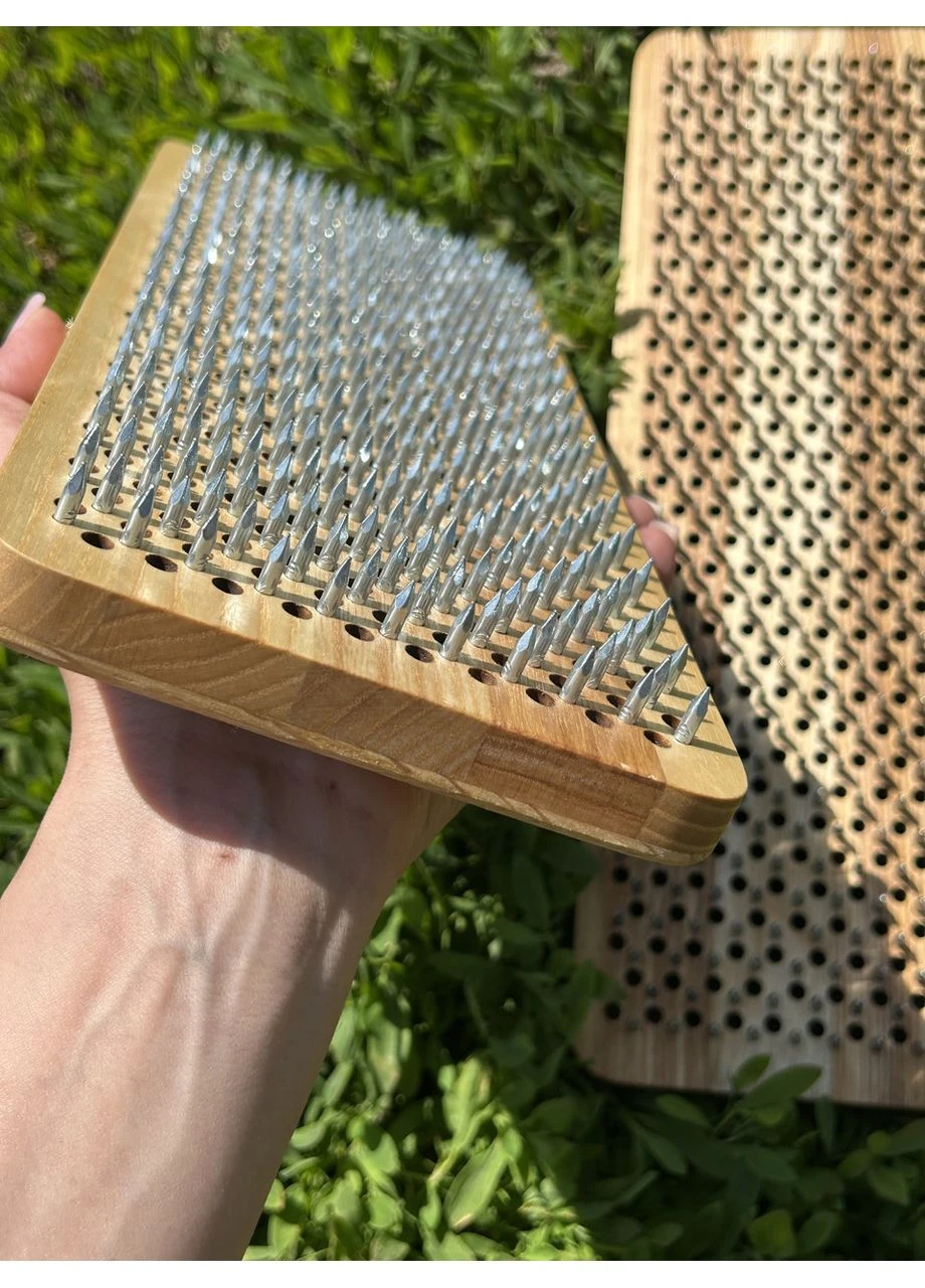 Дошка Садху крок 10 мм. Дошка з цвяхами. Sadhu board. Handmade (356078190)