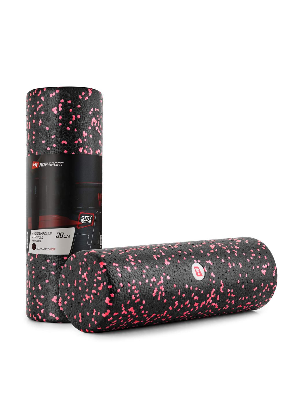Роллер масажер (валик, ролик) заповнений EPP 30см HS-P030SYG чорно Hop-Sport (303127018)