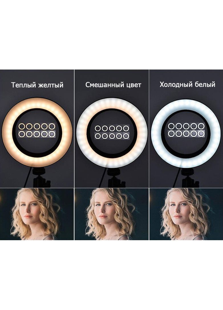 Кольцевая LED лампа 33 см. + Штатив и крепление для телефона Ring Lite S31 Набор блоггера Ring Light (362961897)