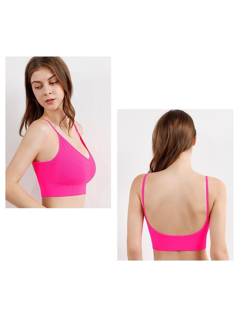 Синій демісезонний комплект білизни жіночий в рубчик топ бюстгальтер трусики honey fashion accessories l/xl яскраво-синій (2-74) No Brand