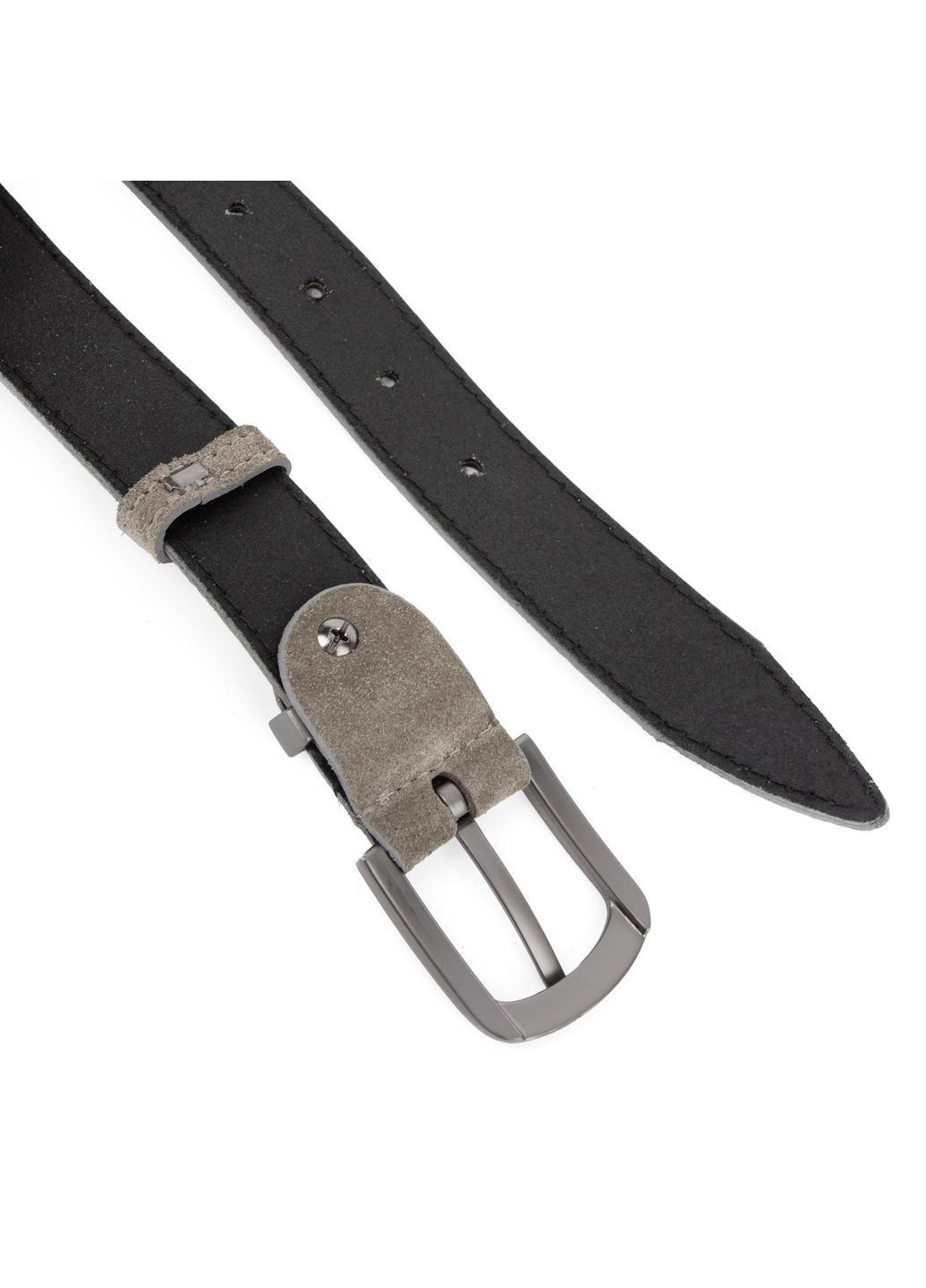 Ремінь жіночий замшевий -3049 мокко зі срібною пряжкою (100 см) JK (366081437)