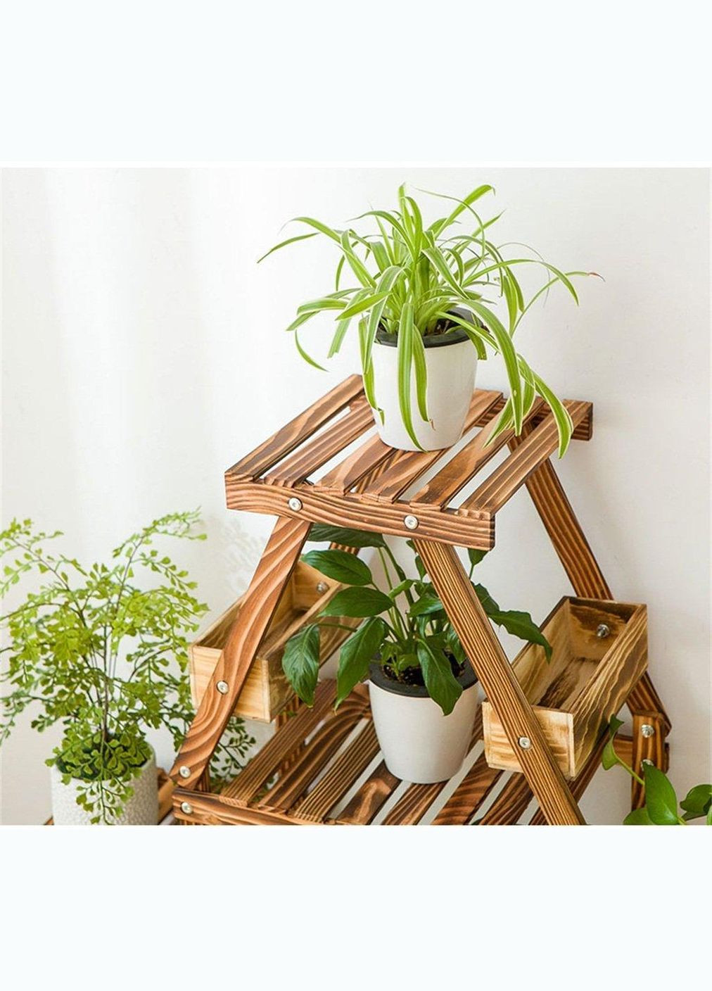 Підставка для квітів з дерева Анжу бенгала на коліщатках (ЦВТ-102727) No Brand (328225306)