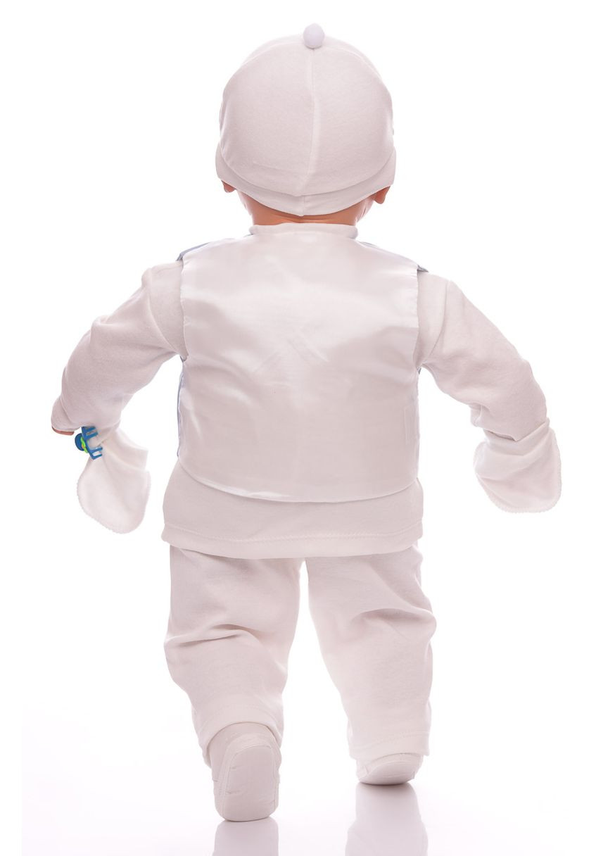 Белый демисезонный комплект на выписку для мальчика в коробке baby boy трикотажный белый 62 см (42824) BABYKROHA