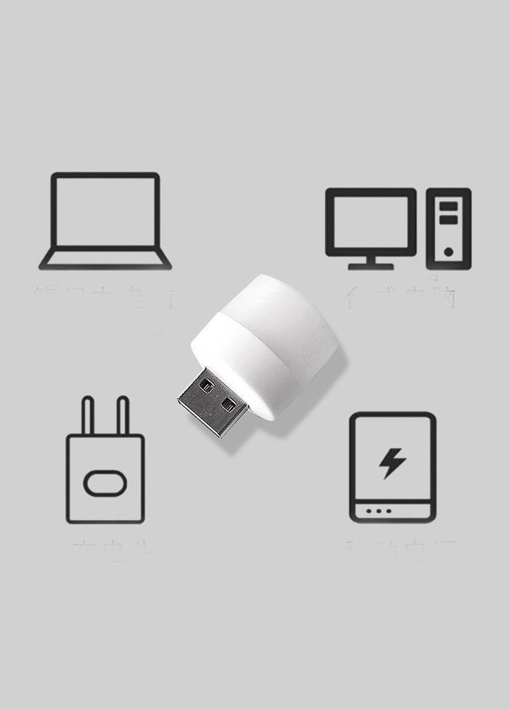 USB Світильник 1 w 3500к 3 led No Brand (302806388)