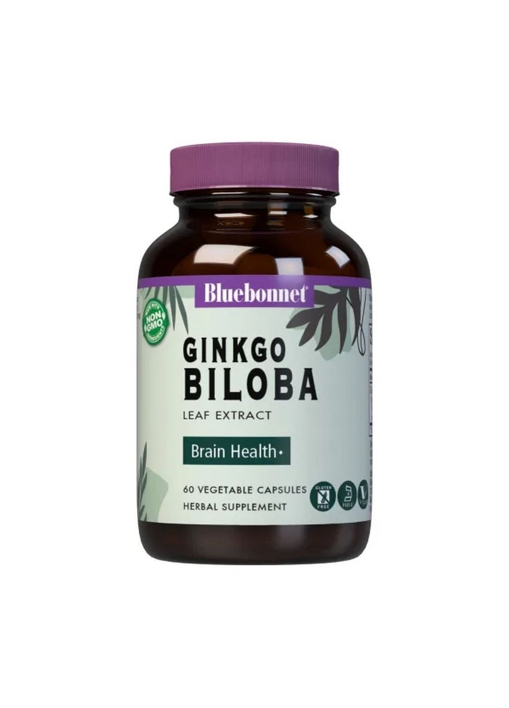 Натуральна добавка Bluebonnet Ginkgo Biloba, 60 вегакапсул Bluebonnet Nutrition (293482358)