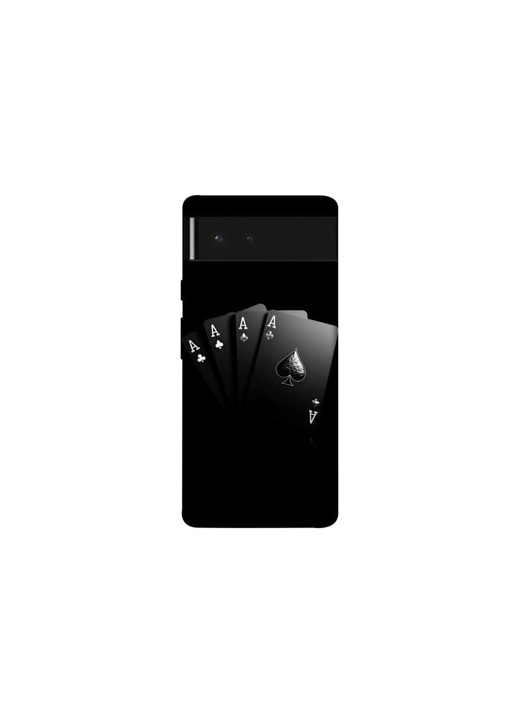 Чехол на Google Pixel 6 Black Cards Frontalka (354653298)