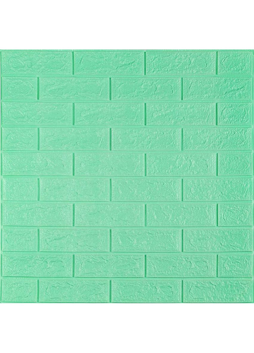 3D панель самоклеюча 700х770х5мм цегла М'ята (012-5) SW-00000148 Sticker Wall (362115429)