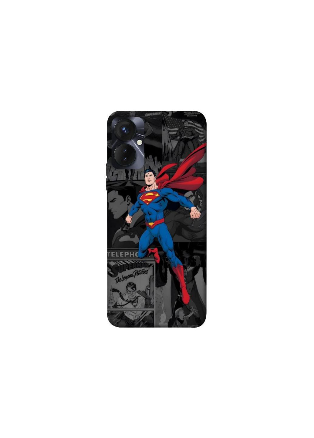 Чехол на TECNO Spark 9 Pro (KH7n) superman comics Frontalka (353698837)