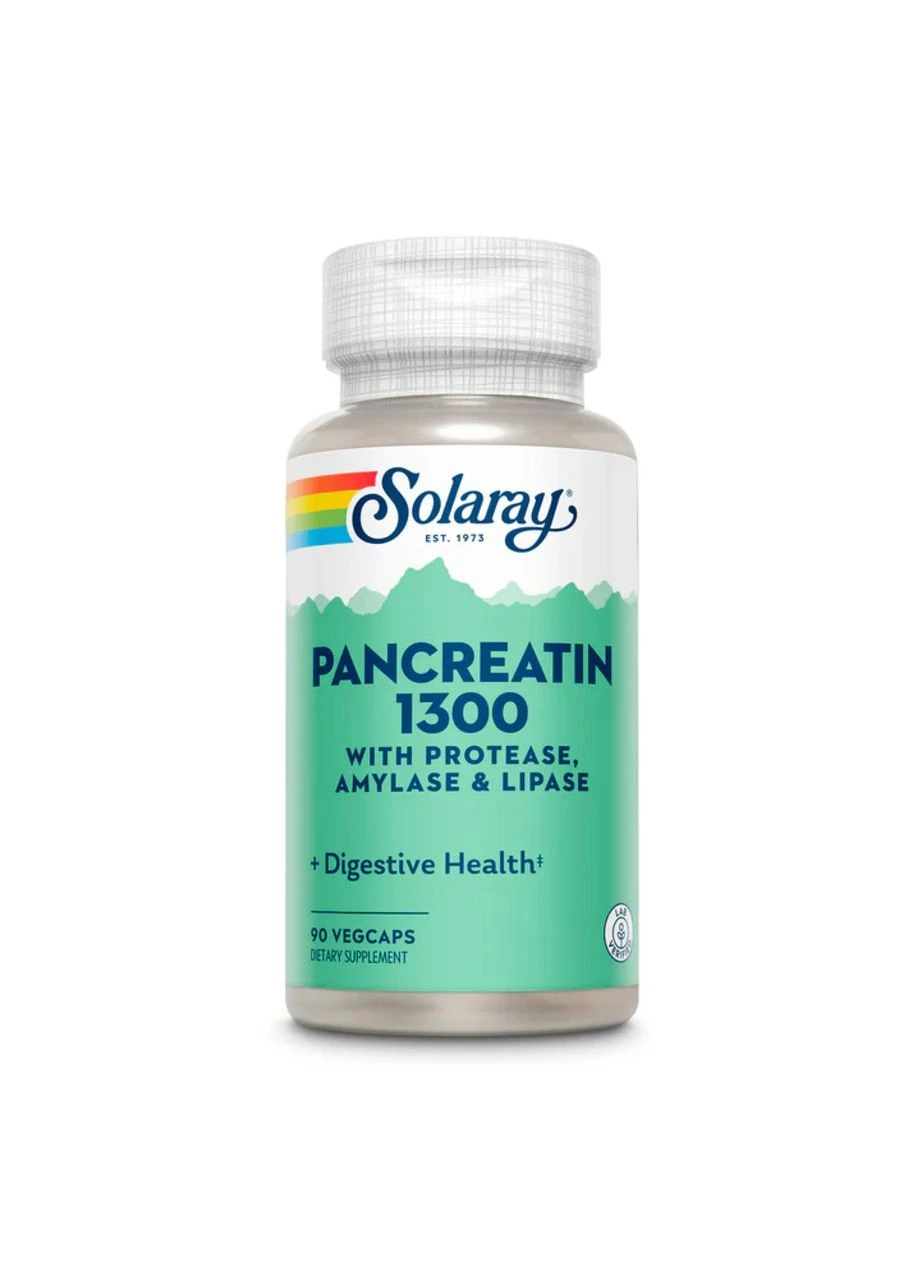 Pancreatin 1300 Digestive Enz 1300mg - 90 veg caps Solaray (394577337)