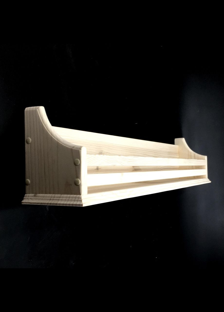 Настінна полиця з дерева Маргарита 15х100 бланже (КПГ-15000201) No Brand (328076814)