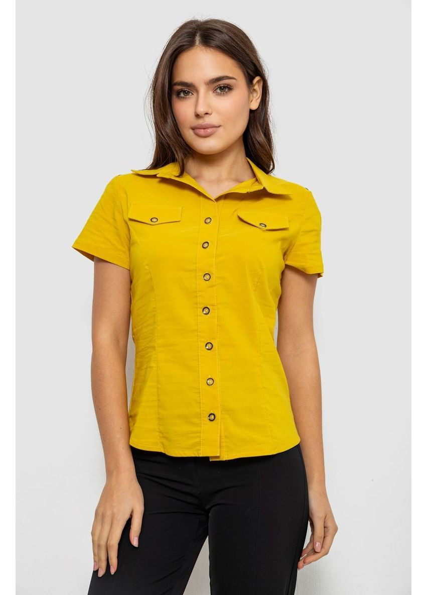 Горчичная кэжуал рубашка Ager