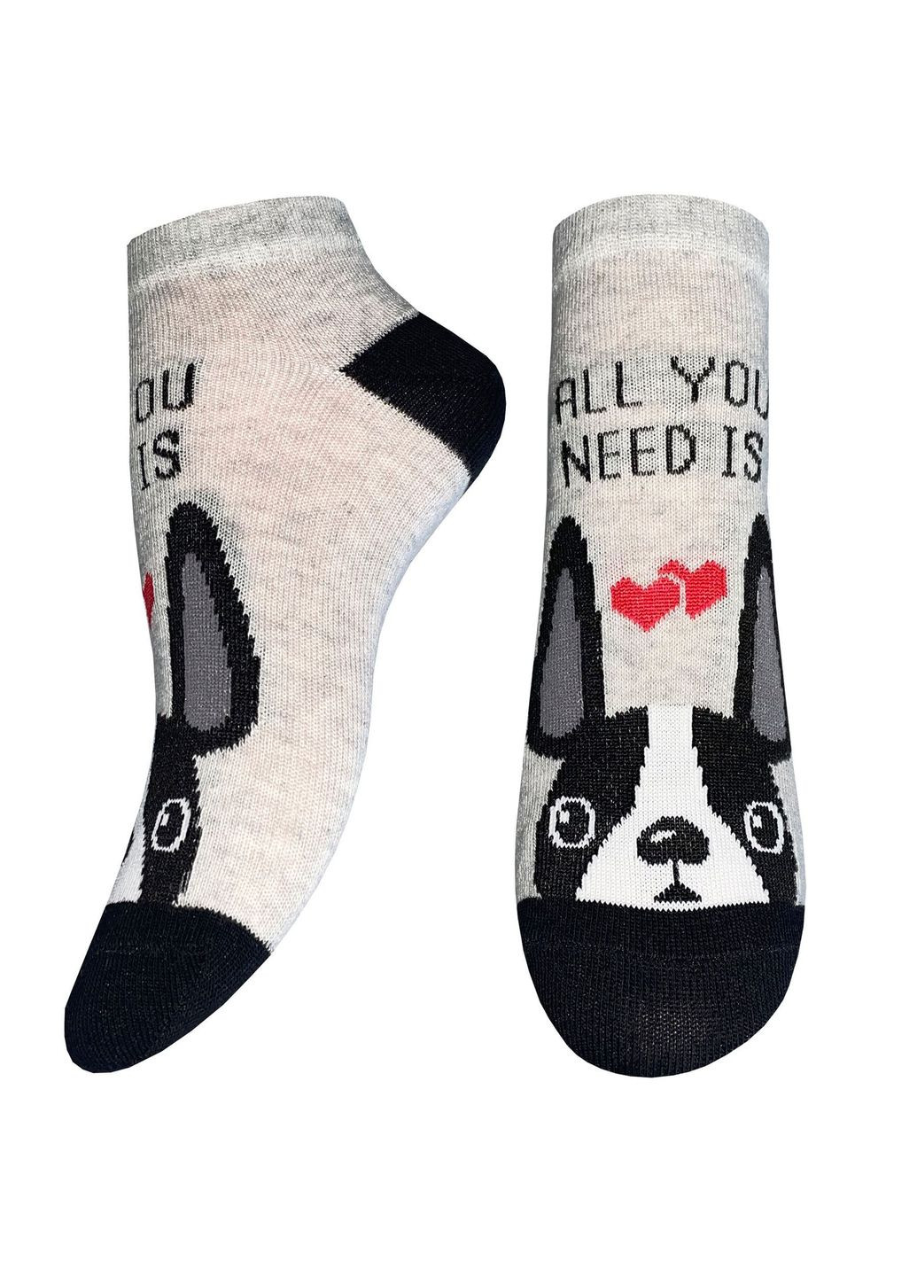 Светло-серые носки женские 5445 23 серебро меланж Легка Хода (330827608)