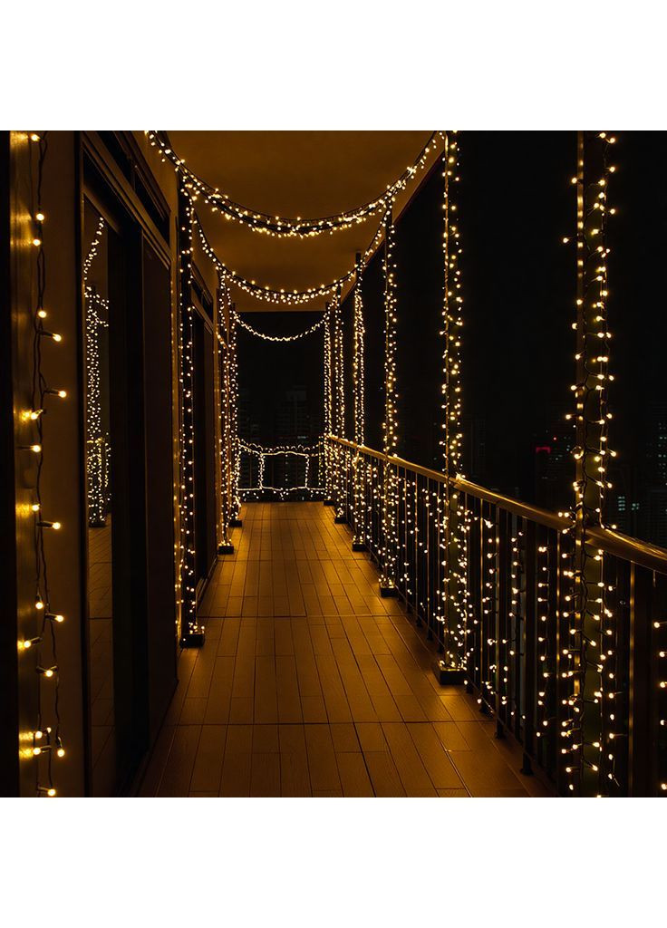 Гирлянда Нить 160 LED 14 м черная, желтый GarlandoPro W160LED16MBY No Brand (363978499)