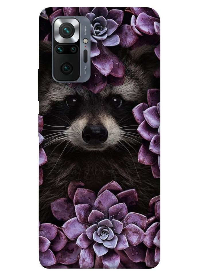 Чохол з принтом для Xiaomi Redmi Note 10 Pro Max для Ксяомі, ксіомі редмі ноте 10 про макс Єнот у квітах No Brand (339678653)