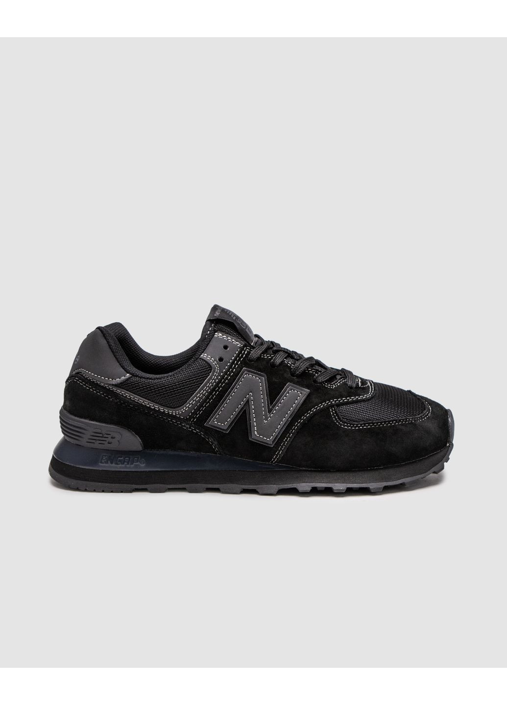 Черные демисезонные кроссовки мужские new balance 574 black нью беланс 574 No Brand