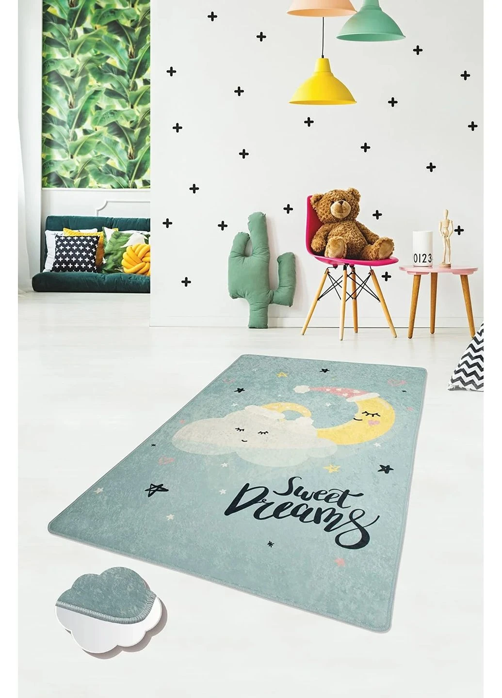 Килимок в дитячу кімнату Sweet dreams 100*160 Різнокольоровий Chilai Home (379336772)